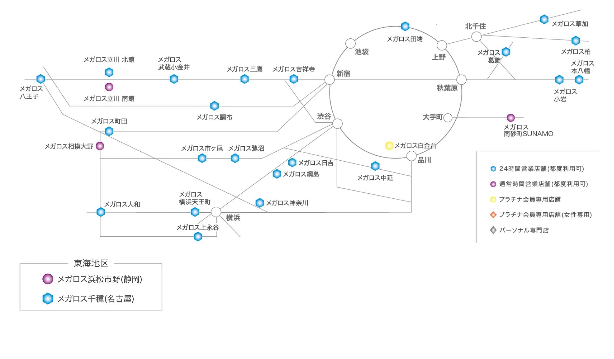 ご利用可能な店舗一覧