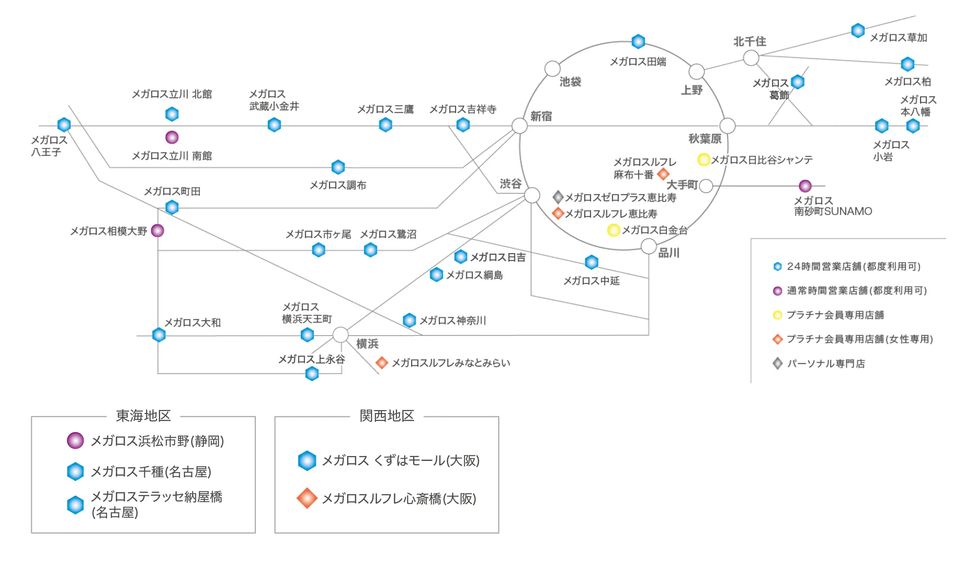ご利用可能な店舗一覧